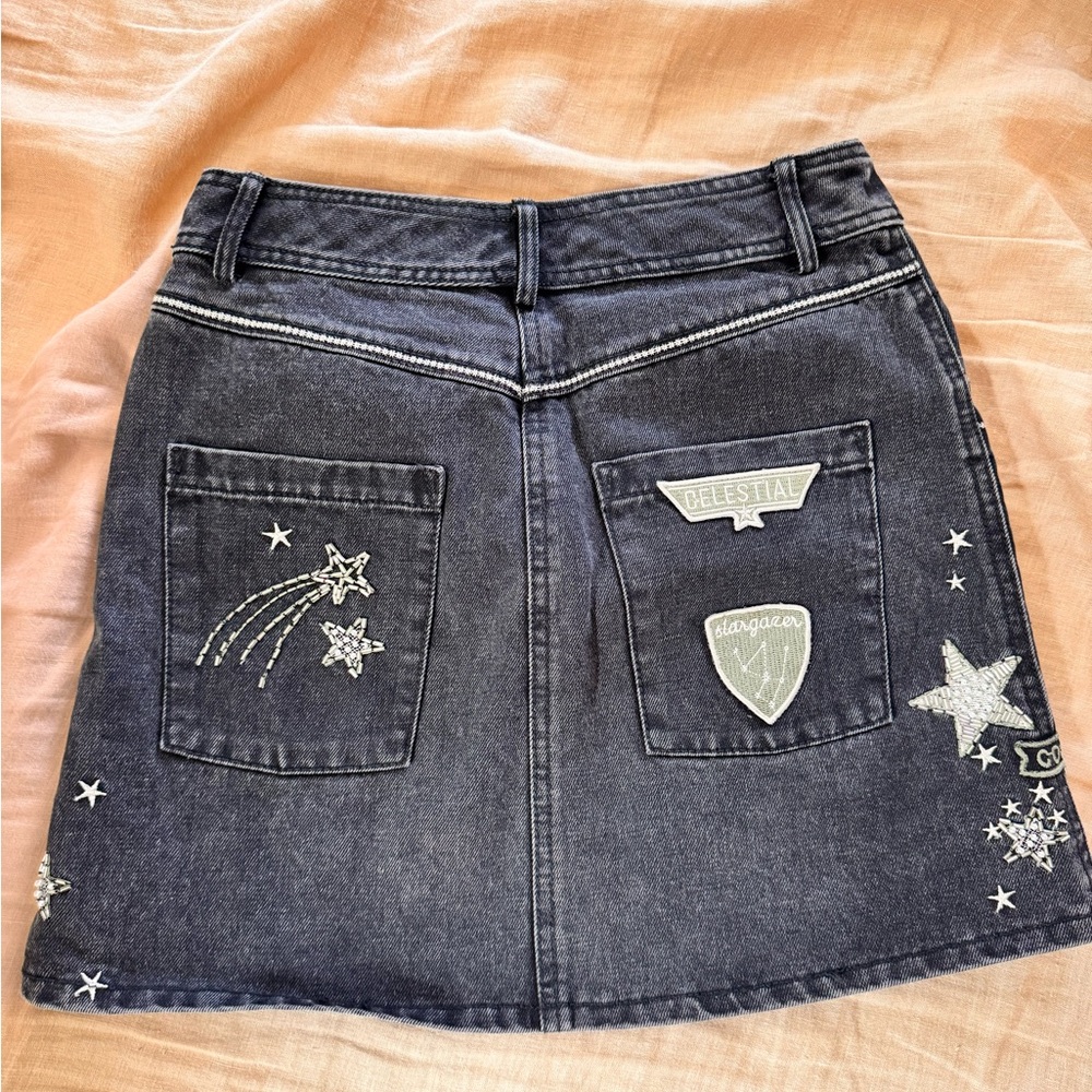 Spell Celestial Sequin Embellished Mini Skirt - A… - image 4